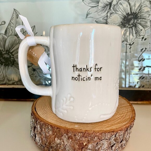 NEW WITH TAGS Rae Dunn Disney Winnie the Pooh Eeyore Thanks for Noticin' Me Mug - Picture 2 of 2
